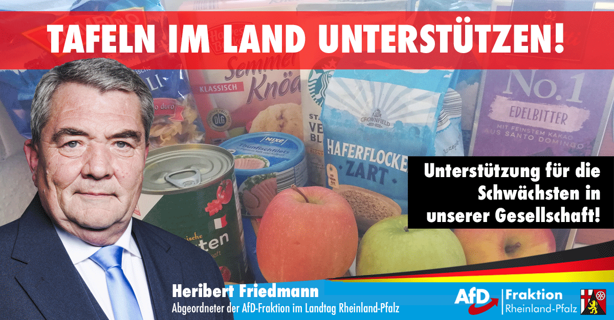 Heribert Friedmann Tafeln untersützen